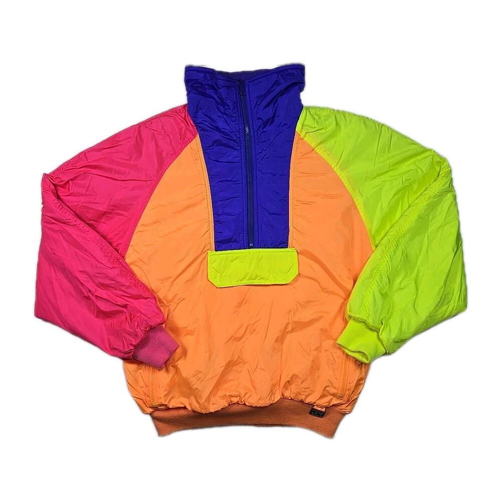 VTG 80s/90s White Stag - Multicolor Color Block Ski Jacket - Mens Medium